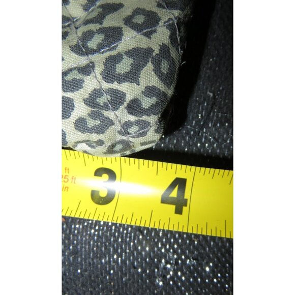 Deena & Ozzy Double Frame Vintage Kisslock Leopard Clutch - Picture 10 of 10